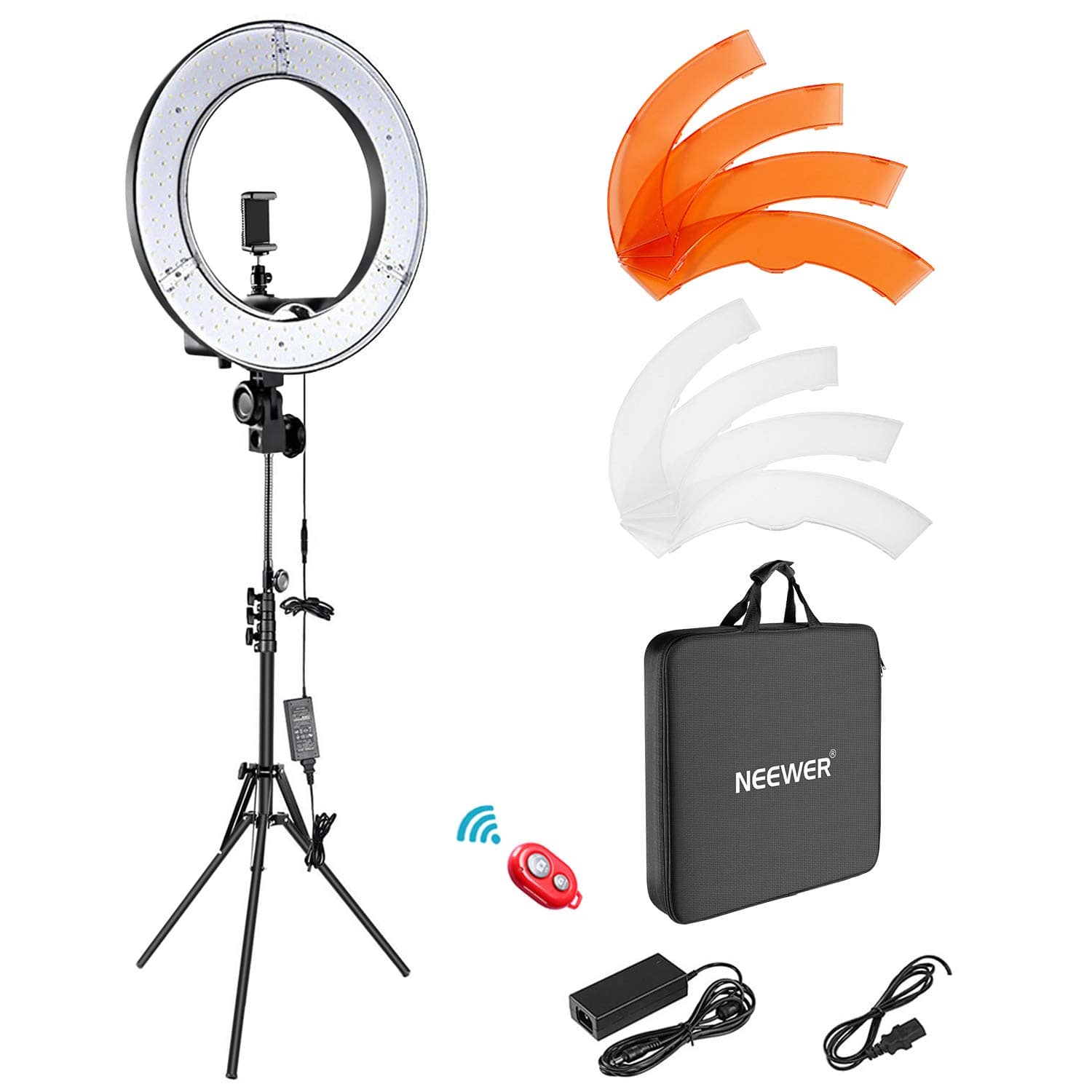 Neewer Camera Photo Video Lightning Kit- 18 inches-48 centimeters Outer 55W 5500K Dimmable LED Ring Light